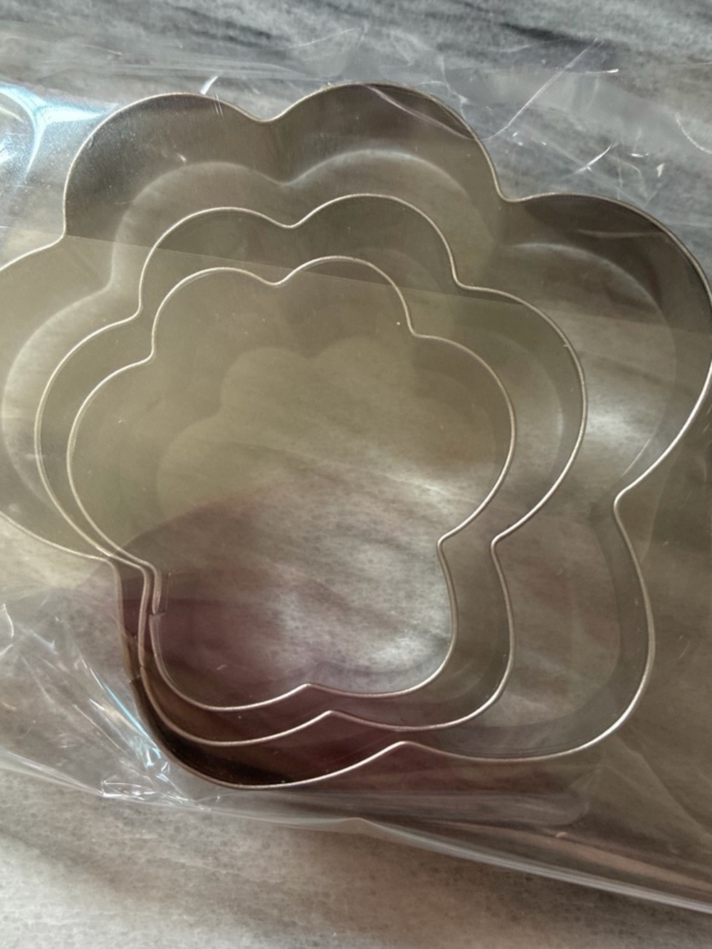 Paw Cookie Cutter Set - Silver